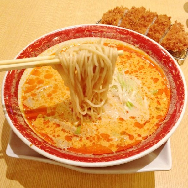 Black Pig Spicy Tonkatsu Ramen at Tampopo