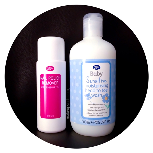 Boots Rosemary Remover with Rosemary Oil and Boots Baby Sensitive Moisturising Head to Toe Wash