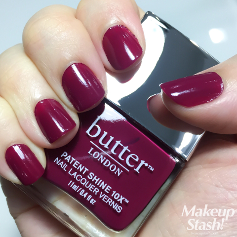 Butter London Patent Shine 10X Nail Lacquer Vernis in Broody Nail Swatch
