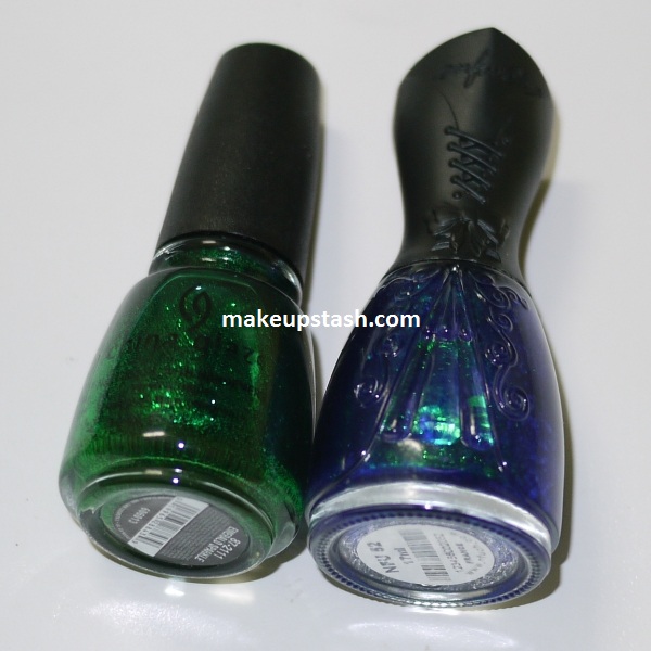 NOTD | China Glaze Emerald Sparkle + Nfu.Oh 52