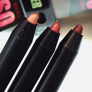 Clio Cosmetics Gelpresso Waterproof Pencil Gel Liners in Bloody Sweet, Bloody Angel and Bloody Devil Close Up