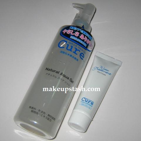 Cure Natural Aqua Gel and Cure Water Treatment Skin Cream