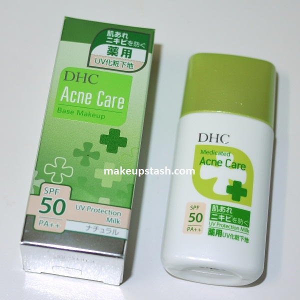 Review | DHC Acne Care Base Makeup UV Protection Milk SPF 50 PA++