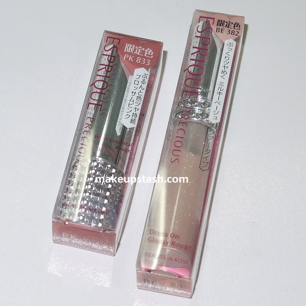 Review | Esprique Precious Heart Graphical Rouge in PK833 Blossom Pink and Esprique Precious Dress On Glossy Rouge in BE382 Milky Beige