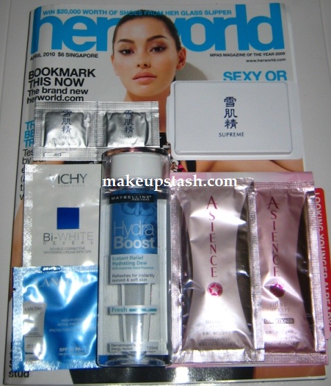 Her World Magazine April 2010 Giveaways