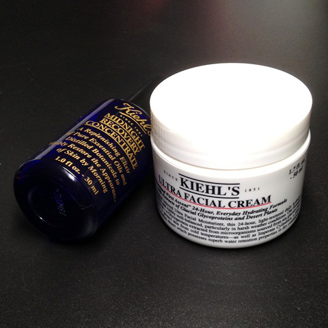 Kiehl's Midnight Recovery Concentrate and Kiehl's Ultra Facial Cream