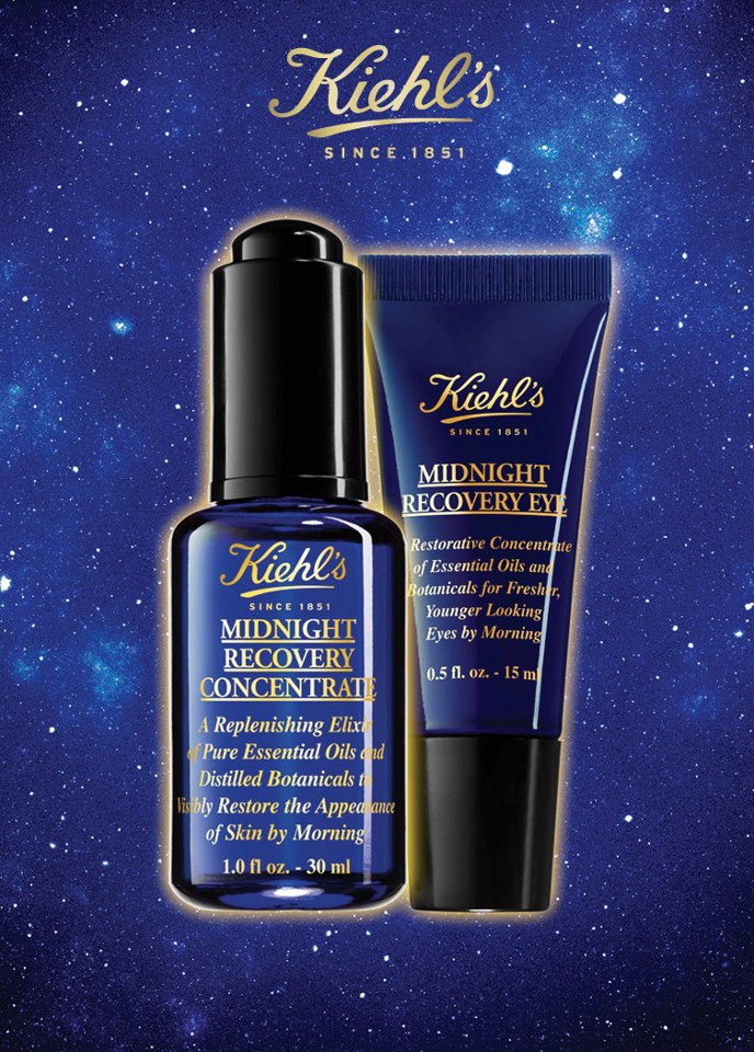 Kiehl's Midnight Recovery Concentrate and Midnight Recovery Eye Visual
