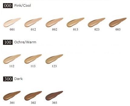 Koh Gen Do Maifanshi Moisture Foundation Stock Swatches