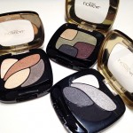 L'Oreal Color Riche Les Ombres in Beige Trench, Tresors Caches and Velours Noir