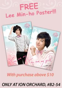 Lee Min Ho Poster Giveaway at Etude House Ion Orchard