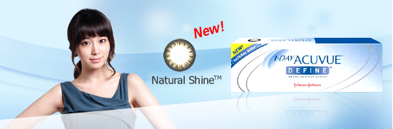 1-Day Acuvue Define Natural Shine Coloured Contact Lenses