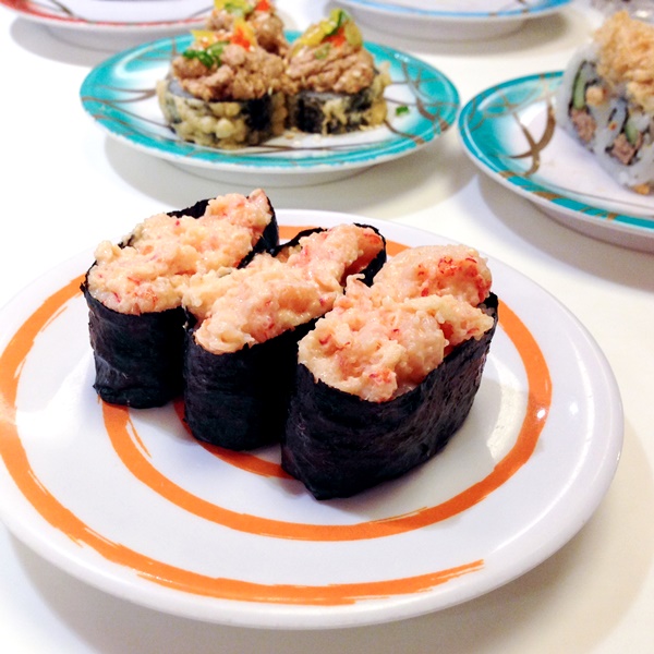 Lobster Salad Sushi, Crispy Spicy Tuna Mayo Sushi and Tuna Cucumber Floss Sushi at Ichiban Sushi