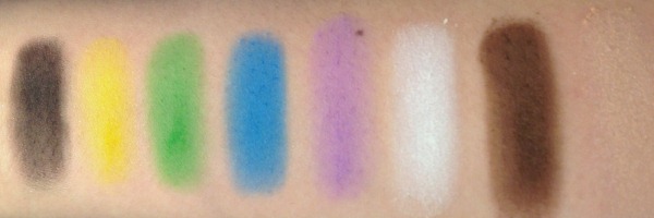 Make Up For Ever Technicolor Palette Swatches
