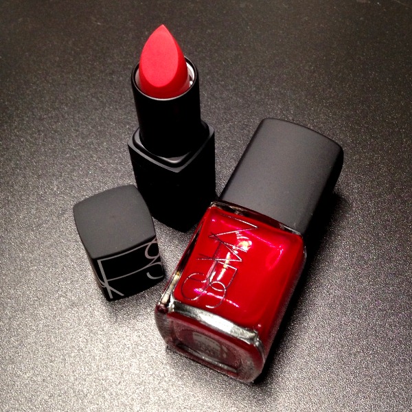 Nars Jungle Red Lipstick and Nail Lacquer