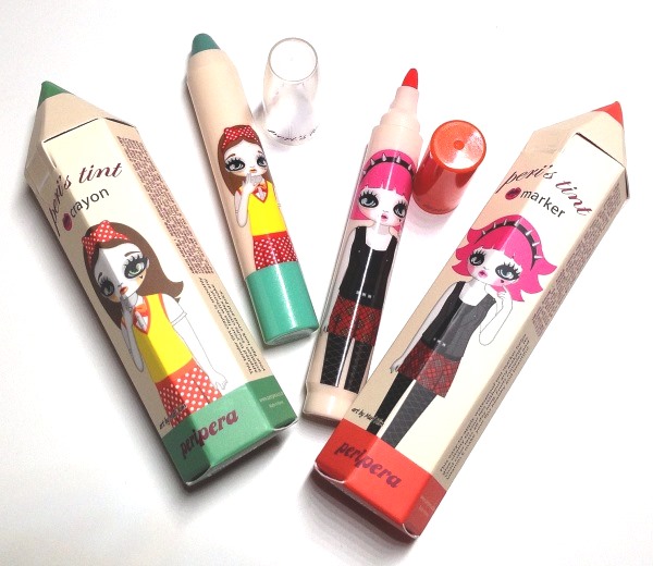 Review | Peripera Peri’s Tint Crayon in 3 Fruity Mint and Peri’s Tint Marker in 2 Orange Stain