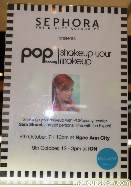 Pop Beauty’s Sara Strand at Sephora Singapore