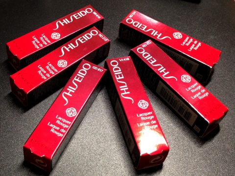 Shiseido Lacquer Rouge Boxes