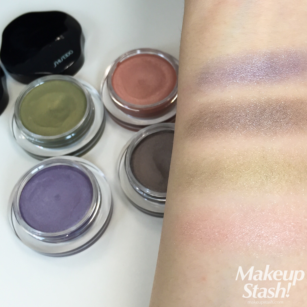 Shiseido Spring 2015 Shimmering Eye Color Swatches