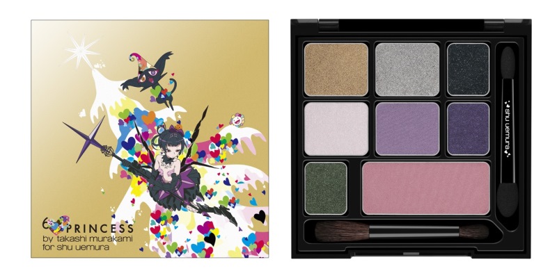 Shu Uemura 6 Hearts Princess Enchanted Black Parallel Palette Eye and Cheek Palette for Makeup Stash Christmas 2013 Giveaways