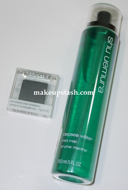 A Mini Shu Uemura Haul – Pressed Eye Shadow in ME Black 990 and Deepsea Water in Mint Mist
