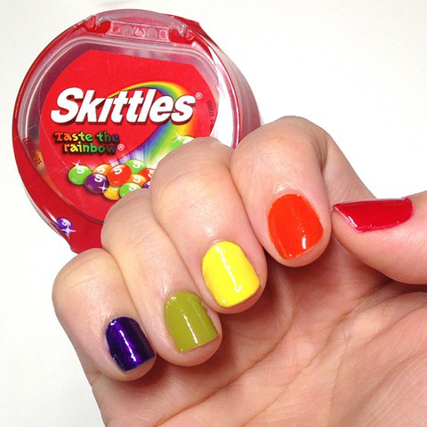 Skittles Nails