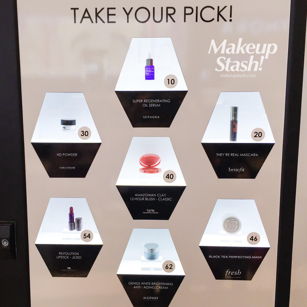 Take Your Pick from the Sephora Black Card Rewards Vending Machine at Sephora Singapore ION