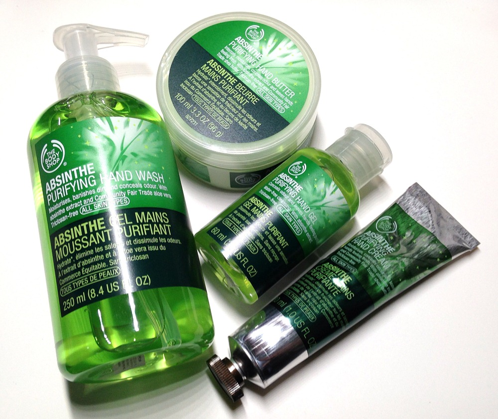 The Body Shop Absinthe Purifying Hand Care Range