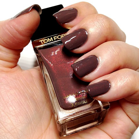 Tom Ford Beauty Nail Lacquer in 24 Black Sugar Nail Swatch