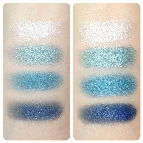 Tom Ford Eye Color Quad in Emerald Lust Swatches Dry and Wet