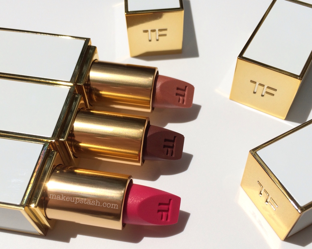 Tom Ford Lip Color Sheer in 02 Pink Dune, 03 Bittersweet and 06 Incorrigible