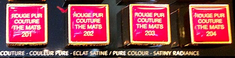 YSL Rouge Pur Couture The Mats Testers