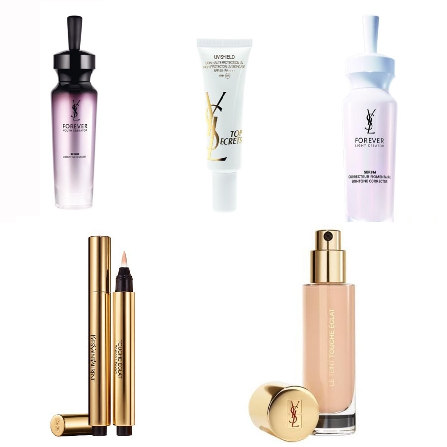YSL Singapore Golden Ticket Prizes - Forever Youth Liberator Serum, Forever Light Creator Serum, Top Secrets High Protection UV Shield, Touche Eclat and Le Teint Touche Eclat Foundation